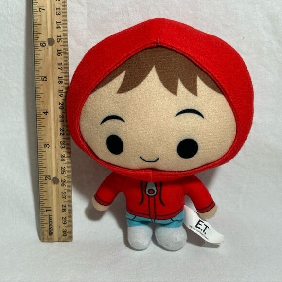 E.T. Extraterrestrial And Elliott Red Hoodie Plush Stuffed Toy Official - Picture 3 of 8